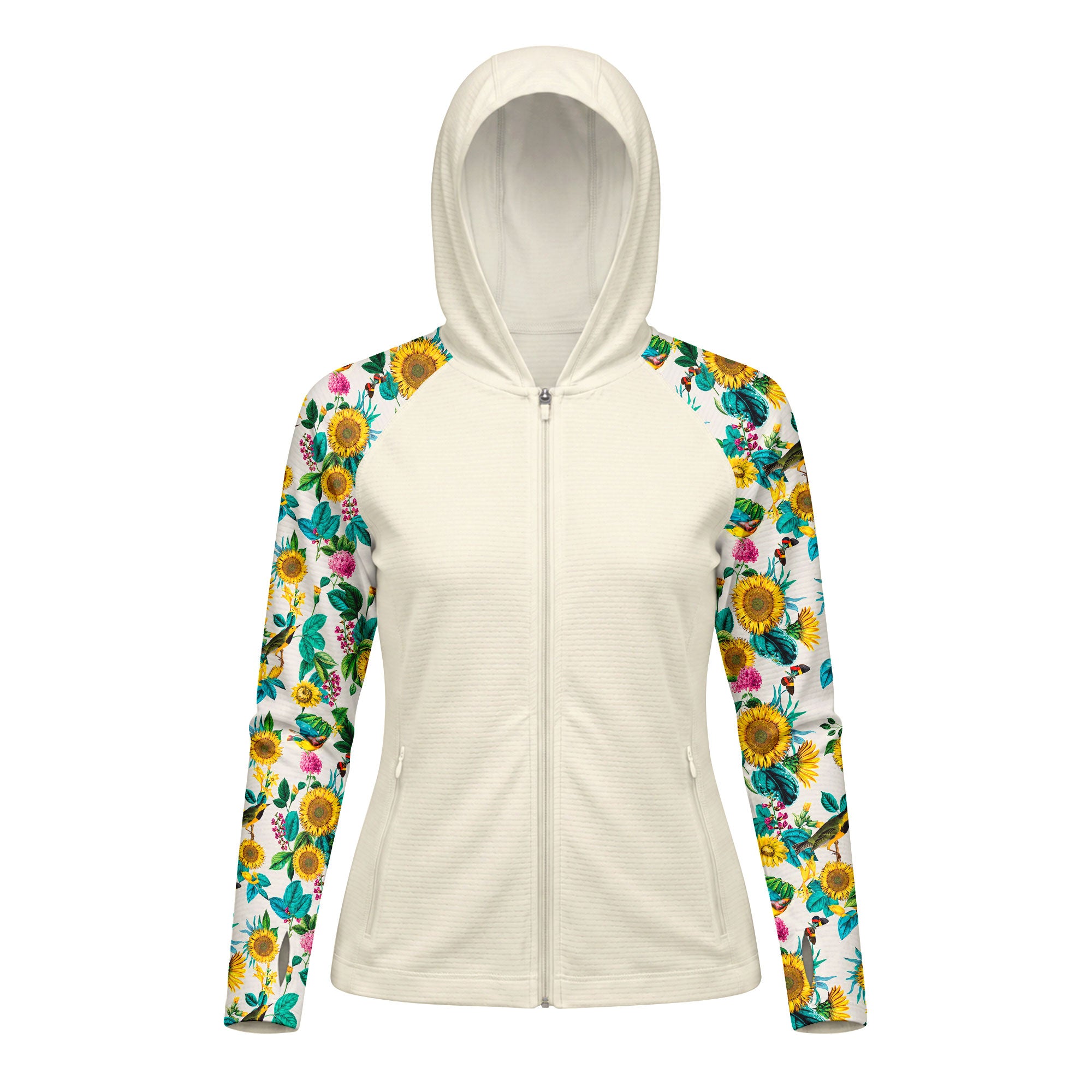 UV Zip Hoodie – Sunflower Meadow