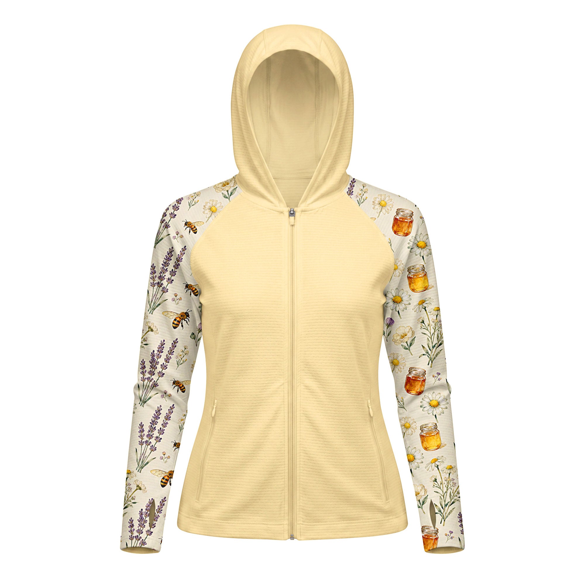 UV Zip Hoodie – Honey & Lavender