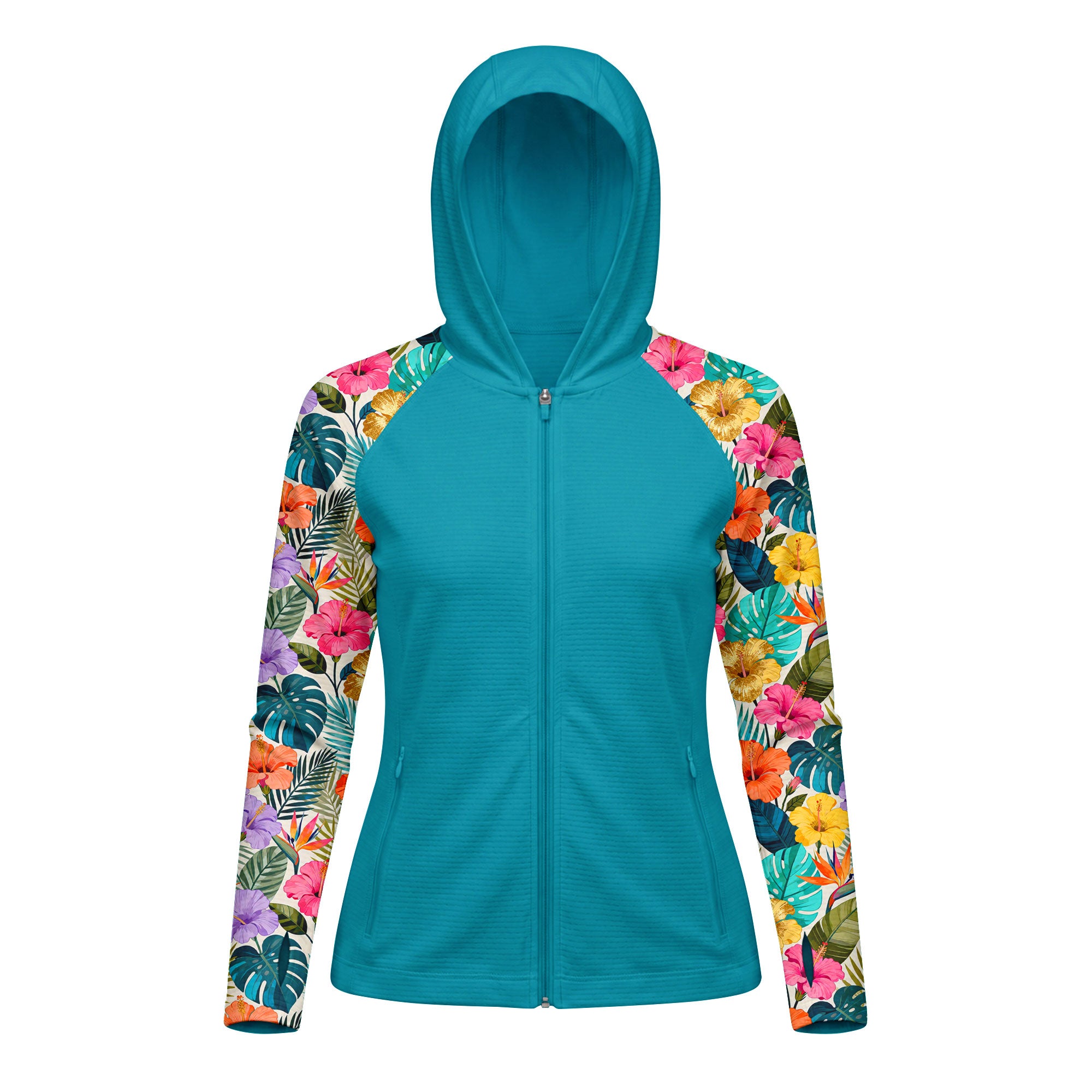 UV Zip Hoodie – Tropical Paradise