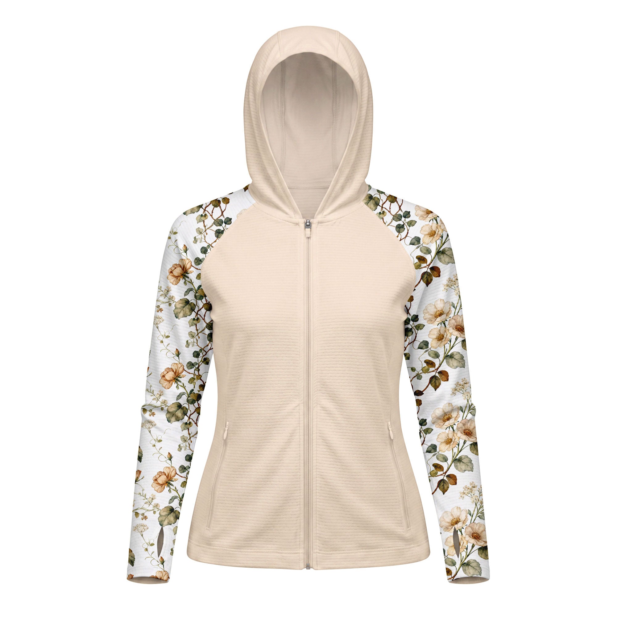 UV Zip Hoodie – Vintage Rose