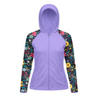 UV Zip Hoodie – Midnight Wildflower